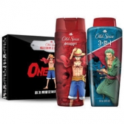Old Spice 欧仕派 海贼王限量版套装（黑标古龙473ml+ 3合1洗发润发沐浴露532ml） *2件 117元包邮（需领券，合58.5元/件）