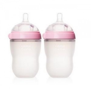 como tomo 可么多么 EN250TP 婴儿全硅胶防摔奶瓶  250ml 2个装 +凑单品