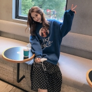 中长款流行款韩版假两件字母外套裙子 券后￥133