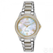 CITIZEN 西铁城 光动能 石英女士手表 EM0234-59D