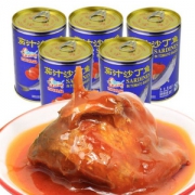 古龙食品 茄汁沙丁鱼罐头425g*5罐