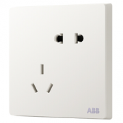 ABB 轩致系列 AF205 五孔插座 雅典白 *8件  71.68元包邮