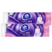 维达 立体美棉韧压花卷纸 4层120克24卷