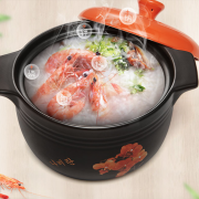 【白菜价】 陶瓷煲汤耐高温大号橙色盖砂锅