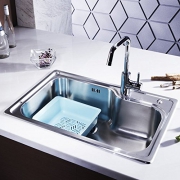 科勒（KOHLER）   K-77160T-2S-NA 单槽台上厨盆 + K-97274T-4-CP 龙头