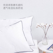 希尔顿酒店床品供应商，柔眠家纺 舒眠丝绒枕头2只