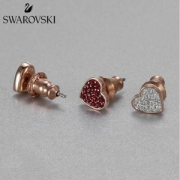 SWAROVSKI 施华洛世奇 心形不对称耳钉 5272369