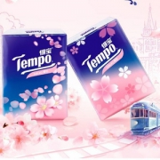 新品发售，Tempo 得宝 樱花香味 迷你纸手帕 4层*7张*12包*3件 20.79元