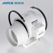AMX 爱美信 D150E 斜流管道风机 6寸 白色