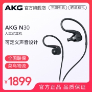 AKG 爱科技 N30 耳挂式耳机  银色