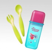 Tommee Tippee 汤美星 婴儿旅行叉勺便携餐具组 *2件