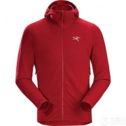 国内￥2900，Arc'teryx 始祖鸟 Kyanite 男款抓绒连帽衫 红色码全 $99.99