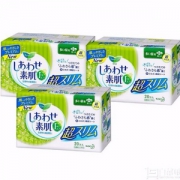 乐而雅 F系列 日用量多超轻薄护翼卫生巾22.5cm*20片*3包 Prime会员凑单免费直邮