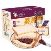 好吃主义 夹心奶酪紫米面包 整箱5袋装550g