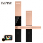 22点：DESSMANN 德施曼 T83 智能指纹锁 磨砂金 1199元包邮（立减）