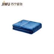 苏宁极物 法兰绒纯色盖毯 藏青色 150*200cm 79元包邮（拼团价）