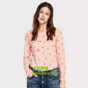 限尺码，Scotch & Soda 女士心型印花羊毛混纺套头衫 Prime会员免费直邮含税