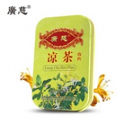 缓解喉咙不适，广慈 凉茶 含片50gx4盒