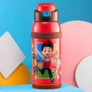 Relea/物生物 汪汪队主题儿童带吸管便捷保温杯 580ml