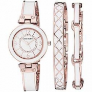 中亚Prime会员：Anne Klein AK/3296WTST 施华洛世奇水晶点缀手镯手表和手链套装 287.18元+73.13元含税直邮约355元