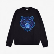 Kenzo 高田贤三  男士2018圣诞系列经典虎头刺绣卫衣
