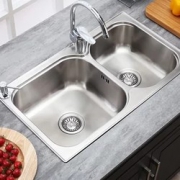 科勒（KOHLER）  K-72829T-2S-NA 丽笙双槽水槽 780*450*200mm