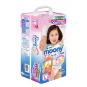 moony 尤妮佳 女婴用拉拉裤 L44片 4包