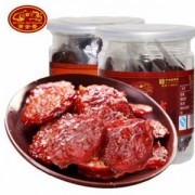 中华老字号，厦门特产 黄金香 金钱烧烤猪肉干130g*2罐*3件 ￥61.8包邮