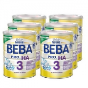 Nestlé 雀巢 BEBA 贝巴 PRO HA 适度水解低敏配方奶粉 800g×6罐装 Prime会员免费直邮含税