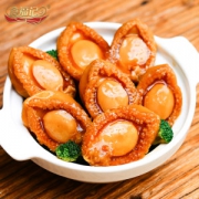 食福记 即食浇汁鲍鱼罐头 425克 约10-14只鲍鱼