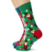 袜子界时尚担当，Happy Socks 男士中筒袜礼盒 3双装 prime会员凑单免费直邮