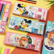Disney 迪士尼 多功能双开文具盒 冰雪奇缘 粉色