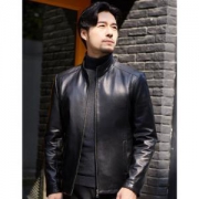 BEVERRY 比菲力 32586147603 男士绵羊皮机车夹克