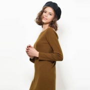 国内￥636，Snidel 女士含羊毛甜美褶皱露背连衣裙SWNO175052 Prime会员免费直邮含税