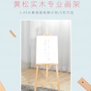 【白菜价】 实木制画架折叠多功能素描画架子