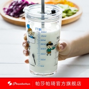 帕莎帕琦 进口玻璃杯刻度量杯吸管杯 券后￥39