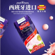 西班牙进口， pascual 帕斯卡 常温风味酸奶 214g*9盒