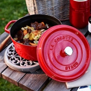 Staub  法国进口 珐琅铸铁锅 汤锅炖锅 22cm 2色