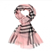 BURBERRY 博柏利 4001363 女士格纹羊毛真丝围巾  1599元包邮