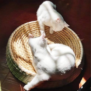 木杰 手工草编 猫狗窝宠物垫  36元包邮