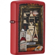 Zippo 之宝 打火机 红哑漆彩印233-001135 99元包邮（满减）