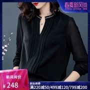 春季新款雪纺衫女长袖V领 券后￥198