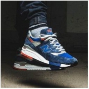 限41.5/42码： New balance M998CSAL 美产998系列 男款蓝色运动鞋 620元包邮