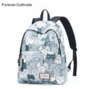 Forever cultivate 印花双肩包
