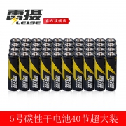 雷摄 5号 碳性电池 40节 16.9元包邮