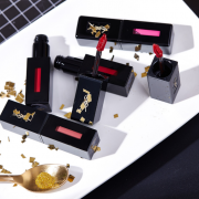 伊夫.圣罗兰（YSL）  镜光黑管纯色唇釉 多色*2支