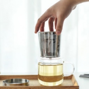 网易严选 简约玻璃两用杯 69元