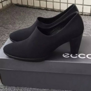 限尺码，ECCO 爱步 Shape 55型塑系列 女士真皮粗跟单鞋 Prime会员免费直邮含税