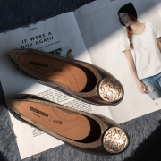 其乐（Clarks）  Gracelin Lola 女士真皮休闲平底鞋
