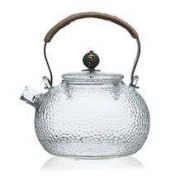 当当优品 光阴系列 锤目纹玻璃烧水壶 祥云 600ml